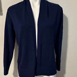 Lands' End Women's Deep Blue Cardigan